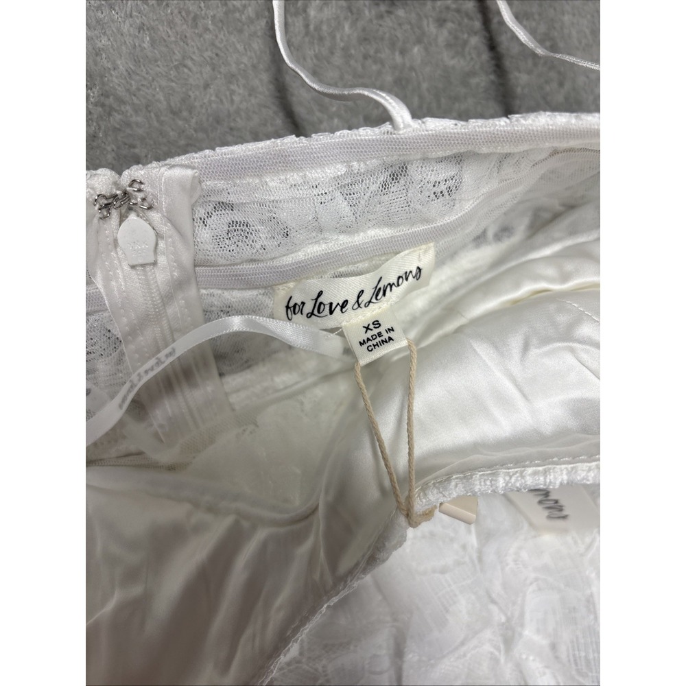 NWT For Love and Lemons Lorena Maxi Dress White Lace Size XS - Picture 5 of 14